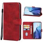 For Xiaomi Mi 11 Leather Phone Case(Red) - 1