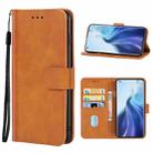 For Xiaomi Mi 11 Leather Phone Case(Brown) - 1