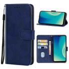 For ZTE Blade A52 Leather Phone Case(Blue) - 1