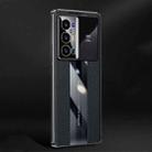 For vivo X70 Pro+ Racing Car Design Leather Electroplating Process Anti-fingerprint Phone Case(Black) - 1