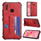 For Infinix Hot 10 Lite / Smart 5 X657 Dream Holder Card Bag Shockproof Phone Case(Red) - 1