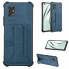 For Infinix Note 8 X692 Dream Holder Card Bag Shockproof Phone Case(Blue) - 1