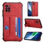 For Infinix Note 10 Pro Dream Holder Card Bag Shockproof Phone Case(Red) - 1