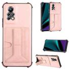 For Infinix Note 11 Pro Dream Holder Card Bag Shockproof Phone Case(Rose Gold) - 1