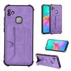 For Infinix Smart HD 2021 X612 Dream Holder Card Bag Shockproof Phone Case(Purple) - 1