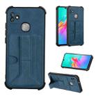 For Infinix Smart HD 2021 X612 Dream Holder Card Bag Shockproof Phone Case(Blue) - 1