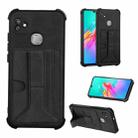 For Infinix Smart HD 2021 X612 Dream Holder Card Bag Shockproof Phone Case(Black) - 1