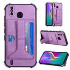 For Infinix Smart X653 Dream Holder Card Bag Shockproof Phone Case(Purple) - 1