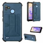 For Tecno Pop 5 Go Dream Holder Card Bag Shockproof Phone Case(Blue) - 1