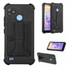 For Tecno Pop 5 Go Dream Holder Card Bag Shockproof Phone Case(Black) - 1