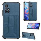 For Xiaomi Redmi Note 11 5G / Note 11T 5G Dream Holder Card Bag Shockproof Phone Case(Blue) - 1