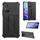 For Xiaomi Redmi Note 11 5G / Note 11T 5G Dream Holder Card Bag Shockproof Phone Case(Black) - 1