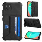 For OPPO Realme C11 Dream Holder Card Bag Shockproof Phone Case(Black) - 1