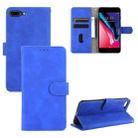 For iPhone SE 2022 / SE 2020 / 8 / 7 Skin Feel Magnetic Calf Leather Case(Blue) - 1