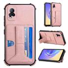 For vivo V20/V21e/Y73 2021 Dream Holder Card Bag Shockproof Phone Case(Rose Gold) - 1