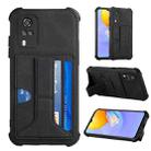 For vivo Y51 2020/Y31 2021/Y51s Foreign Version/Y51a Dream Holder Card Bag Shockproof Phone Case(Black) - 1
