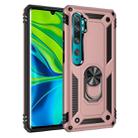 For Xiaomi Mi CC9 Pro Armor Shockproof TPU + PC Protective Case with 360 Degree Rotation Holder(Rose Gold) - 1