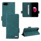 For iPhone SE 2022 / SE 2020 / 8 / 7 Magnetic Clasp Leather Phone Case(Green) - 1
