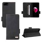 For iPhone SE 2022 / SE 2020 / 8 / 7 Magnetic Clasp Leather Phone Case(Black) - 1