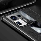 For Xiaomi Mi Mix 4 Racing Car Design Leather Electroplating Process Anti-fingerprint Protective Phone Case(Black) - 4
