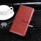 For Motorola Edge 30 Pro idewei Crocodile Texture Leather Phone Case(Red) - 1