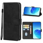 Leather Phone Case For OPPO Reno6 4G(Black) - 1