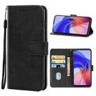 Leather Phone Case For OPPO A55(Black) - 1