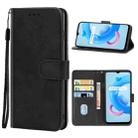 Leather Phone Case For OPPO Realme C20(Black) - 1