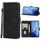 Leather Phone Case For OPPO Realme 7 5G(Black) - 1