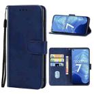 Leather Phone Case For OPPO Realme 7 5G(Blue) - 1