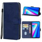 Leather Phone Case For OPPO Realme 7 (Global)(Blue) - 1