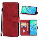 Leather Phone Case For OPPO Realme C17(Red) - 1