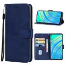 Leather Phone Case For OPPO Realme C17(Blue) - 1