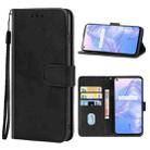 Leather Phone Case For OPPO Realme V5 5G(Black) - 1