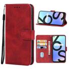 Leather Phone Case For OPPO Realme 6S(Red) - 1