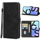 Leather Phone Case For OPPO Realme 6S(Black) - 1