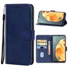 Leather Phone Case For OPPO F15(Blue) - 1