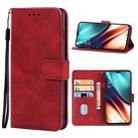 Leather Phone Case For OPPO K5(Red) - 1