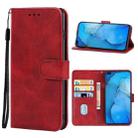 Leather Phone Case For OPPO Reno A(Red) - 1