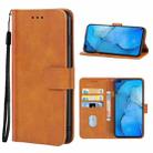 Leather Phone Case For OPPO Reno A(Brown) - 1