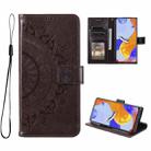 For Xiaomi Redmi Note 11 Pro 4G Global Totem Flower Embossed Leather Phone Case(Brown) - 1