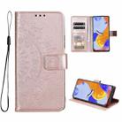 For Xiaomi Redmi Note 11 Pro 4G Global Totem Flower Embossed Leather Phone Case(Rose Gold) - 1
