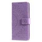 For Samsung Galaxy A23 Totem Flower Embossed Leather Phone Case(Purple) - 2