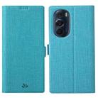 For Motorola Moto Edge X30 ViLi K Series Magnetic Buckle Leather Phone Case(Blue) - 1