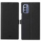 For Motorola Moto G Stylus 2022 ViLi K Series Magnetic Buckle Leather Phone Case(Black) - 1