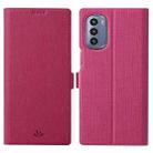 For Motorola Moto G Stylus 2022 ViLi K Series Magnetic Buckle Leather Phone Case(Rose Red) - 1