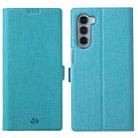 For Motorola Moto G200 5G ViLi K Series Magnetic Buckle Leather Phone Case(Blue) - 1