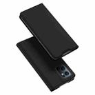 For OPPO Reno7 5G / Find X5 Lite International Version DUX DUCIS Skin Pro Series Shockproof Leather Phone Case(Black) - 1