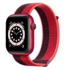 DUX DUCIS Nylon Sport Watch Band For Apple Watch Series 8&7 41mm / SE 2&6&SE&5&4 40mm / 3&2&1 38mm(Purple Red) - 1