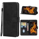 Leather Phone Case For Samsung Galaxy Xcover 4s(Black) - 1